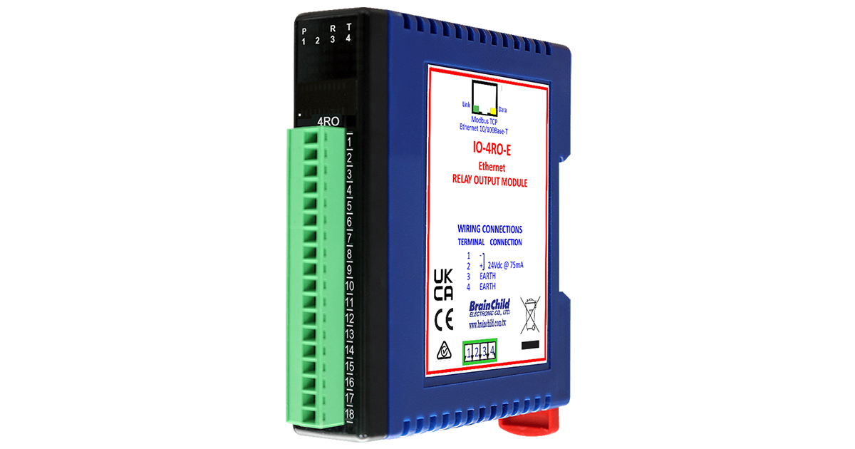 IO-4RO-E Ethernet Modbus IO Modules | 4-Channel Modbus Relay Output ...