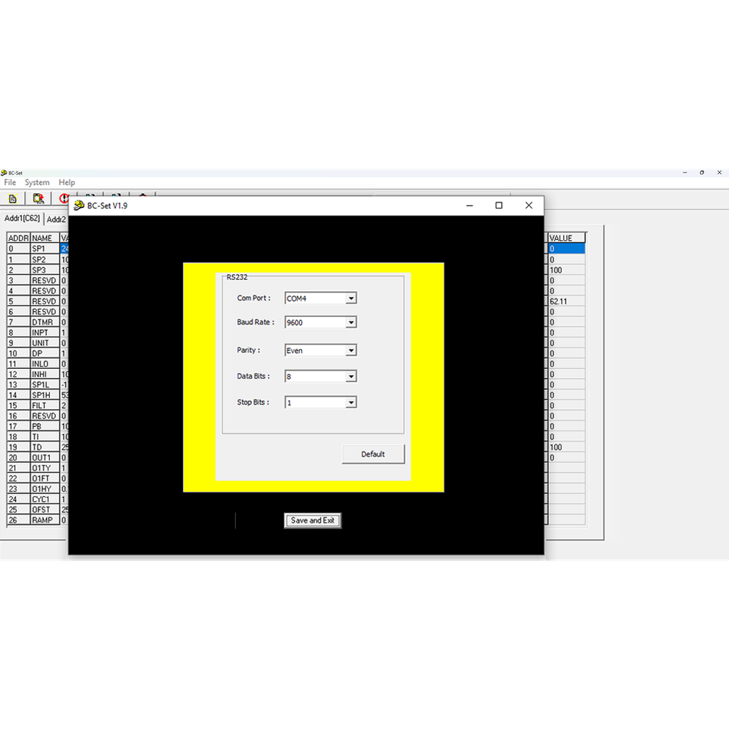 BC-SET Configuration Software