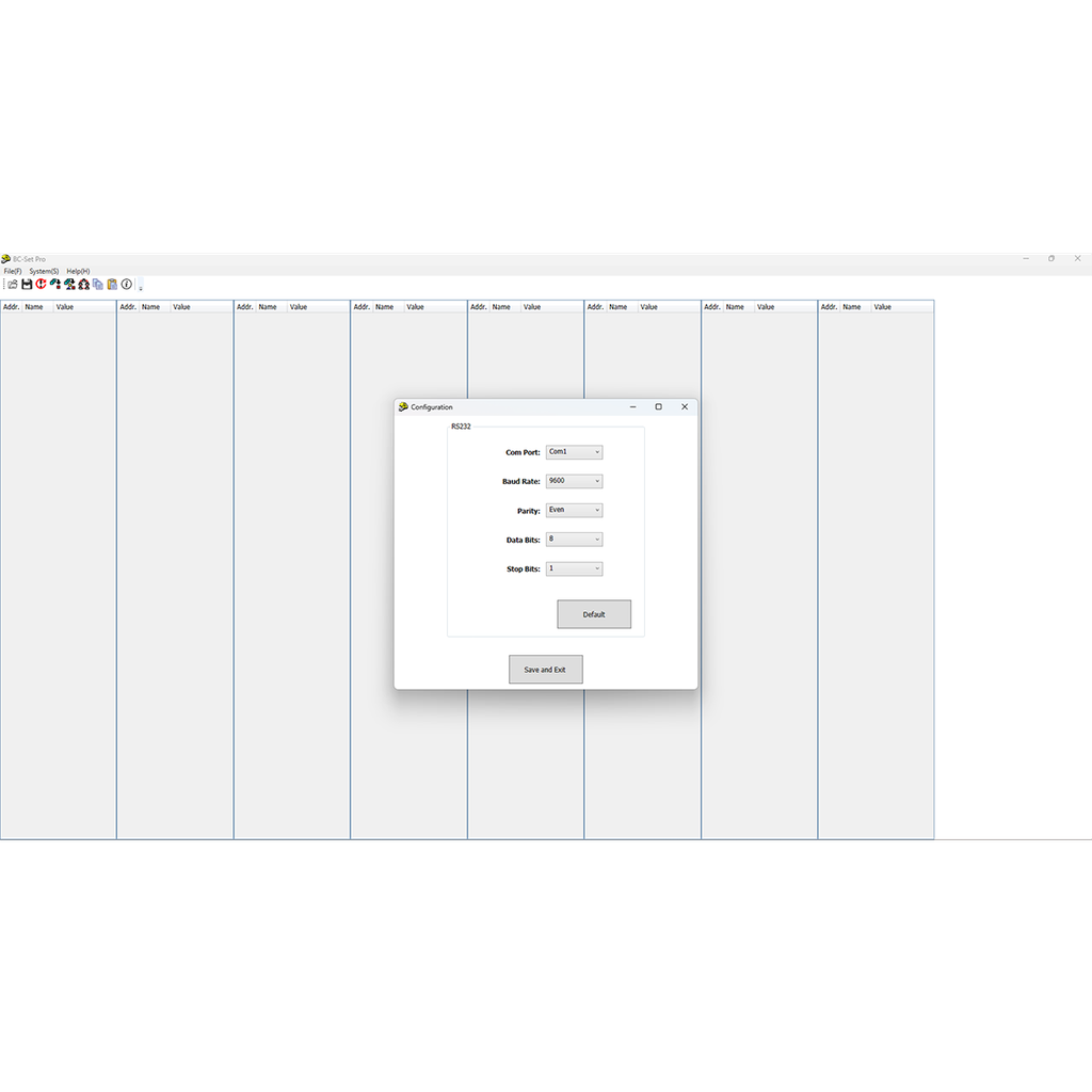 BC Set-Pro Temperature Controller Configuration Software