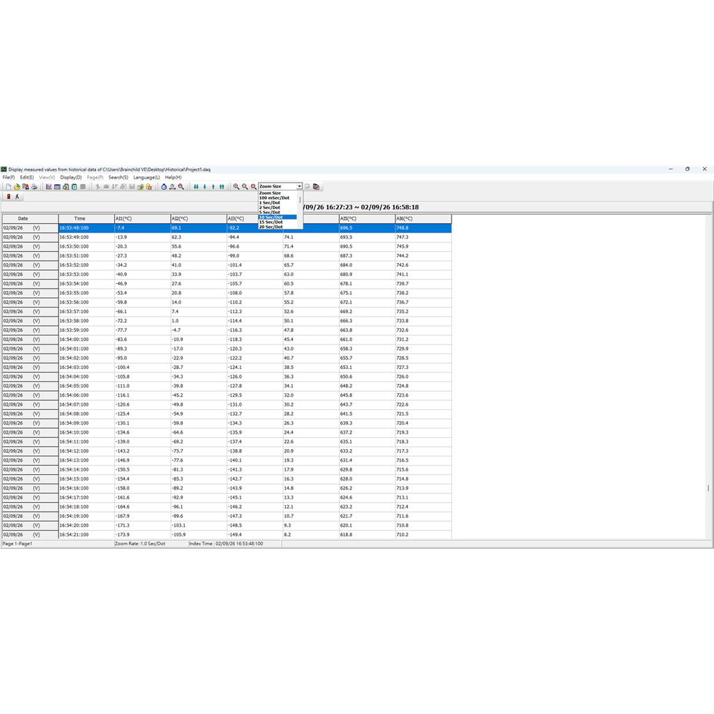 BC Software Historical Viewer